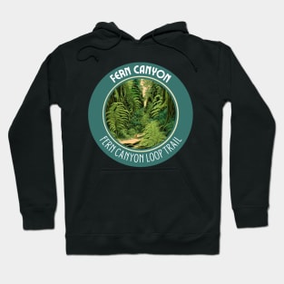 Green Fern Canyon Hike Trail Camping and Hiking Lovers Hoodie